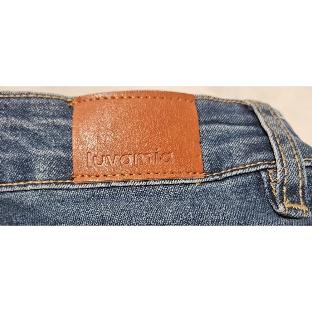 NWT Luvamia Jean Shorts High Rise SMALL - Picture 3 of 5